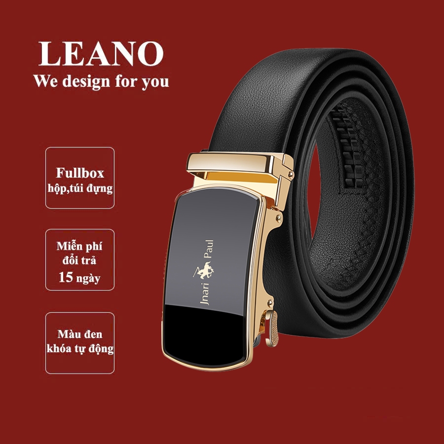 Thắt lưng nam cao cấp full hộp đựng,Dây nịt nam sang trọng LEANO fullbox 728
