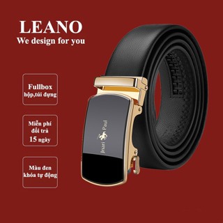 Thắt lưng nam cao cấp full hộp đựng,Dây nịt nam sang trọng LEANO fullbox 728
