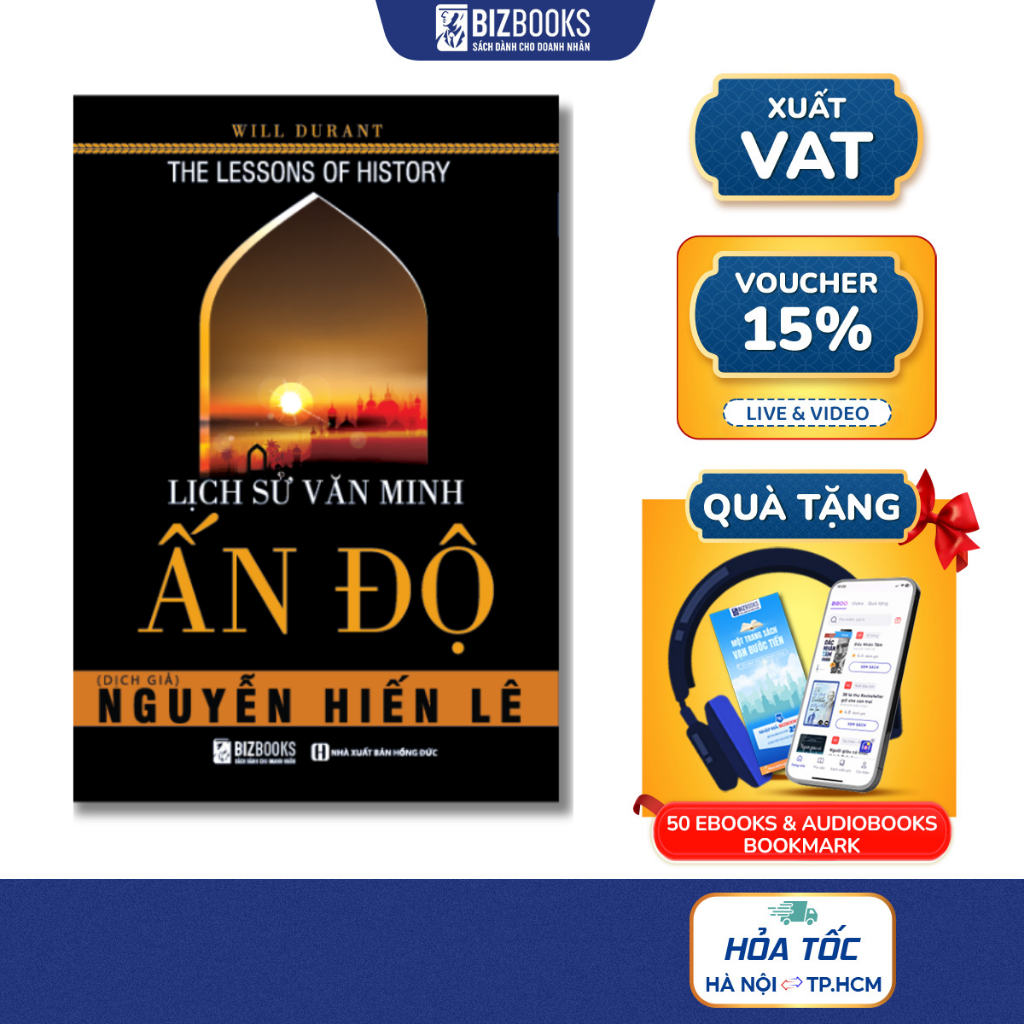 Sách Lịch Sử Văn Minh Ấn Độ - Nguyễn Hiến Lê Bizbooks