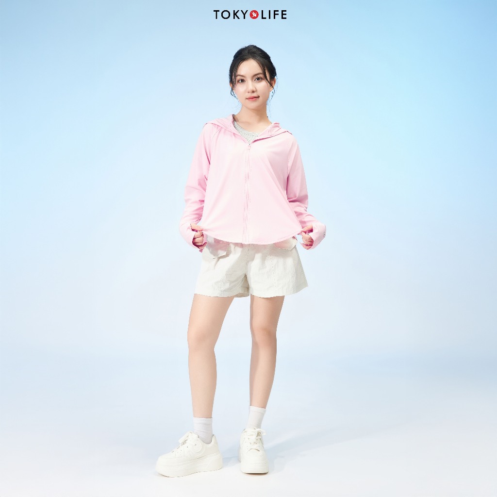 [KOL x TokyoLife]  Áo khoác chống nắng chống tia UV Nữ SunStop Ice làm mát mũ rộng vành 40003400 F9UVJ095R TOKYOLÌFE | BigBuy360 - bigbuy360.vn