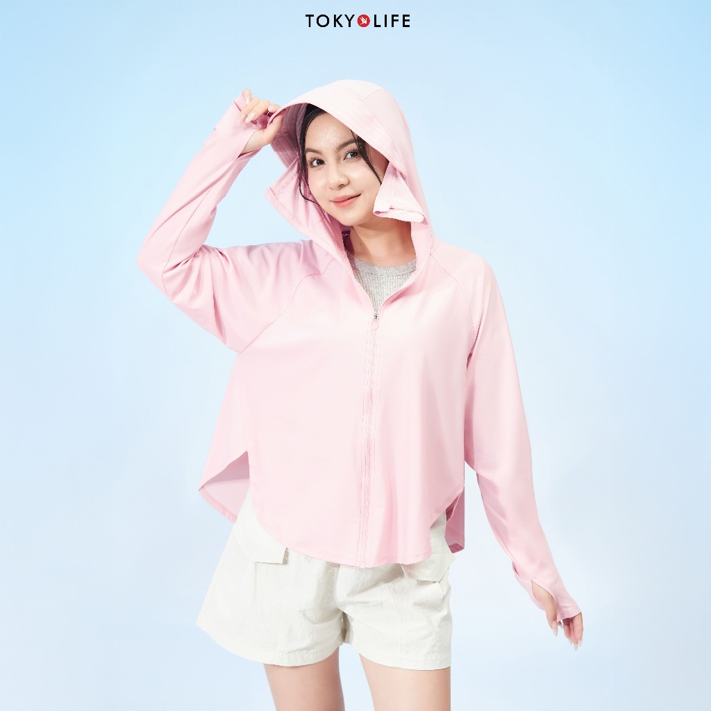 [KOL x TokyoLife]  Áo khoác chống nắng chống tia UV Nữ SunStop Ice làm mát mũ rộng vành 40003400 F9UVJ095R TOKYOLÌFE | BigBuy360 - bigbuy360.vn