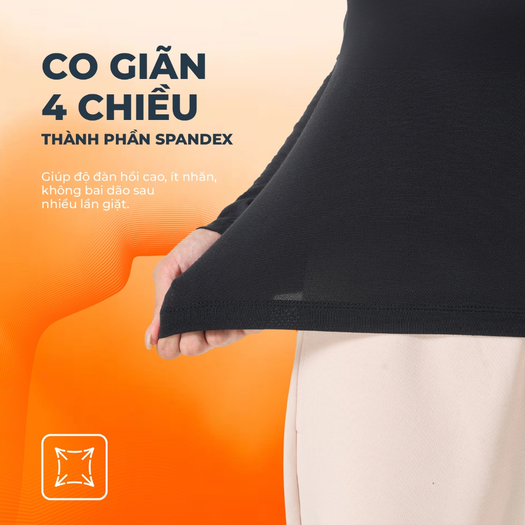 Áo body giữ ấm nữ CANIFA cổ tròn, cổ lửng và cổ cao giữ nhiệt WARM PLUS 6IT25W010 | BigBuy360 - bigbuy360.vn