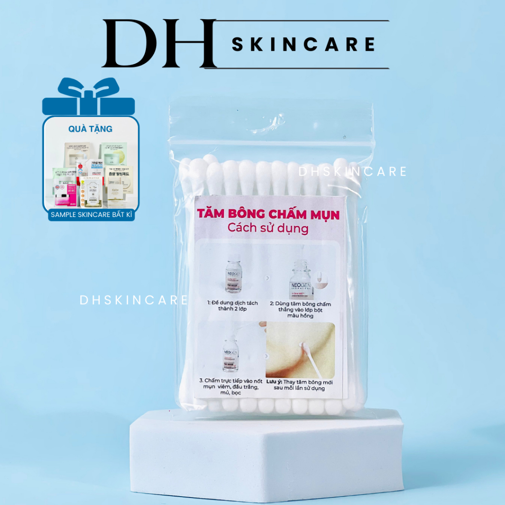 Tăm Bông Gỗ Hỗ Trợ Nặn Mụn Và Chấm Mụn Neogen