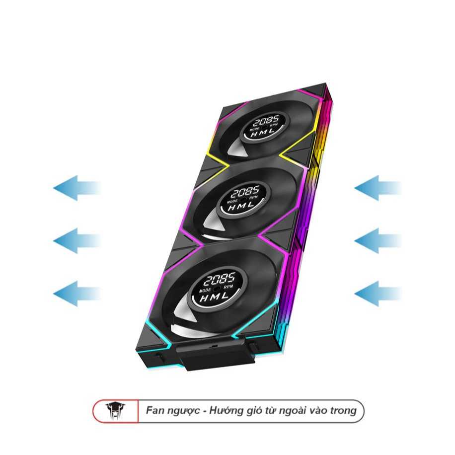 Quạt Tản Nhiệt FAN LEOPARD Interstellar V4 Đen Ngược – RGB Đẹp, Độ Bền Cao, Dễ Lắp,Làm Mát Mạnh, Độ 