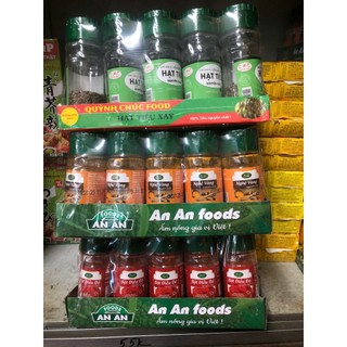 Hạt tiêu đen, bột nghệ, bột điều xay sẵn nguyên chất vị cay nồng thơm Lọ 25g