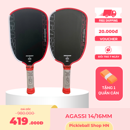 [ Hỏa Tốc HN] Vợt pickleball J00La Aga.ssi 16mm, bề mặt siêu nhám