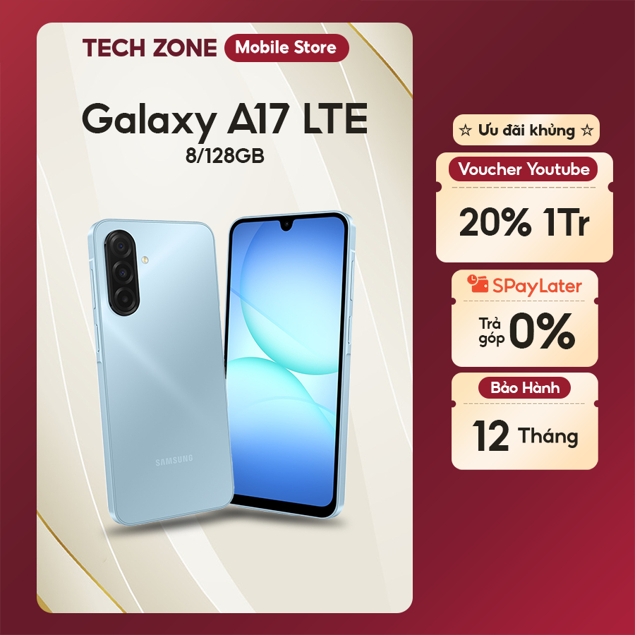 Điện thoại Samsung Galaxy A17 4G LTE 8/128GB - Hàng chính hãng