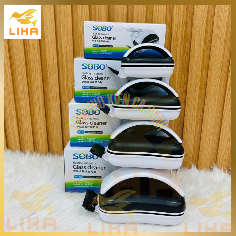 Nam Châm Chà Hồ SOBO MC60 MC80 MC120 MC200 - Hít Vệ Sinh Hồ Cá