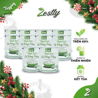   COMBO 10 Lon 850g  Hạt Nổ Củ Năng ZESTTY  Hồng Trắng  Giòn Dai Làm Topping Trà Sữa Giá Sỉ 