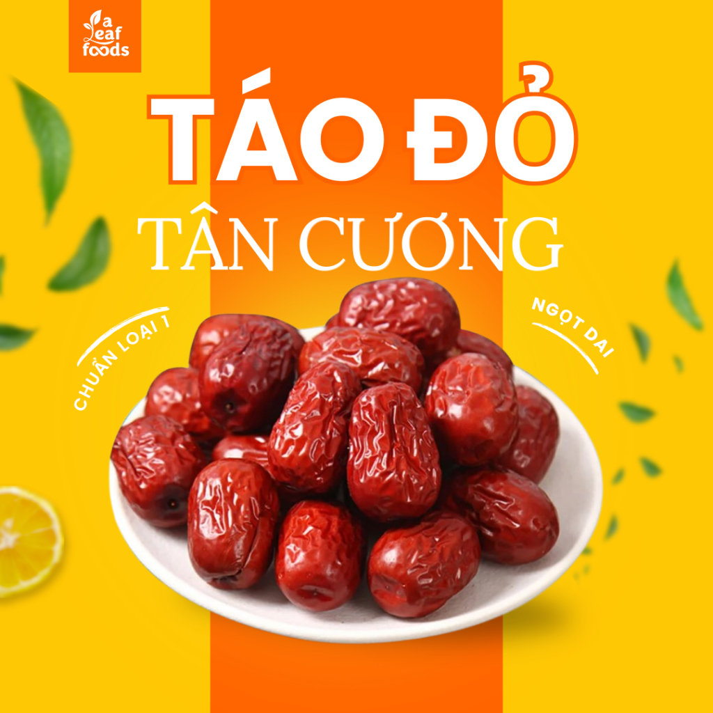 Táo Đỏ Nhược Khương Tân Cương Loại 1 A Leaf Foods Dai Ngọt Không Bở Xốp  túi 500g-1kg Bánh Kẹo Tết