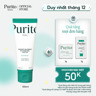  Kem Dưỡng Giúp Phục Hồi Da PURITO Mighty Bamboo Panthenol Cream 100ml 