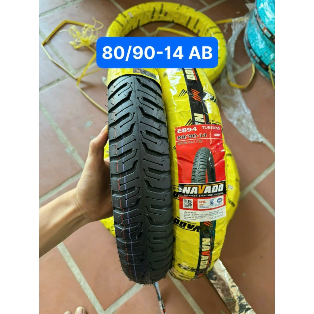 Vỏ Lốp Gai Độ Không Săm NAVADO 80/90-14 & 90/90-14 | Lốp Độ Địa Hình Cho Air Blade – Vision – Janus 
