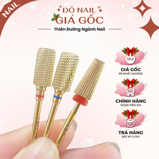  Đầu mài Mỹ vàng gold mài mịn mài khoé phá gel và siêu phá bột gel không nóng móng các loại 