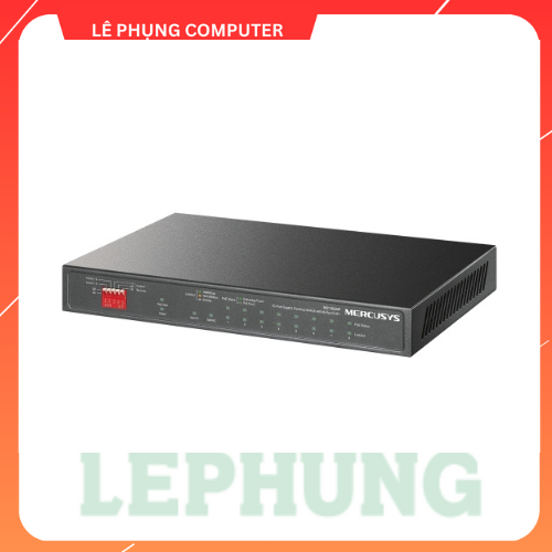 MS110GMP Bộ chia mạng PoE+ Gigabit Mercusys | 10 cổng Gigabit với 8 Cổng PoE+ tổng công suất 111W| 2