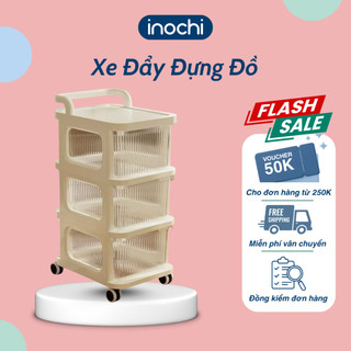 Xe Đẩy Đựng Đồ Đa Năng 3 Tầng Có Tay Cầm Kèm Bánh Xe Di Chuyển Tiện Lợi