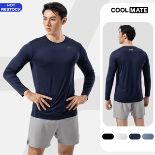   SALE TẾT Áo dài tay nam thể thao thu đông Essential tập Gym Pickleball co giãn thấm hút tốt Coolmate 
