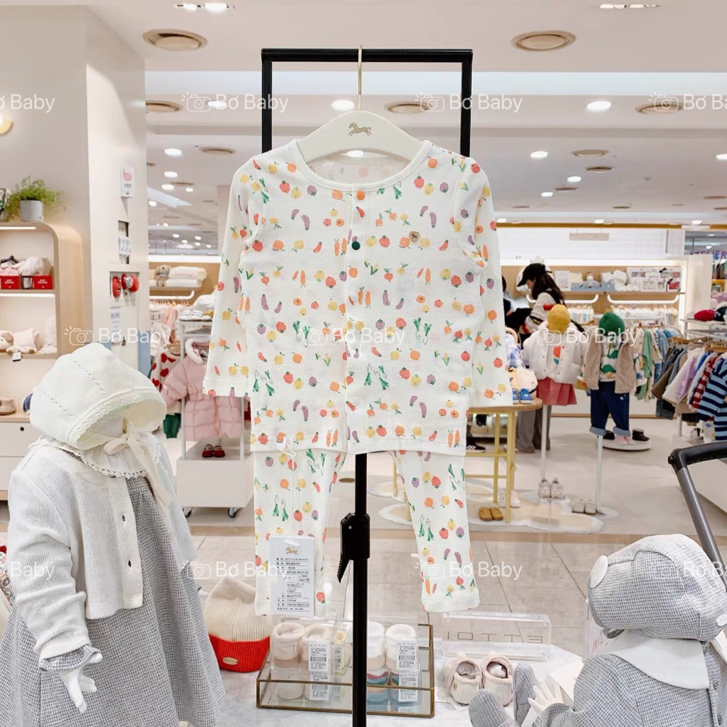 Bộ dài tay cotton mềm mại Ettoi-tag Aga xuất Hàn dư xịn [size 80-110]