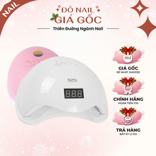  Máy hơ gel SUN 5 UV LED tem xanh 48W 24 bóng đèn-Đèn hơ gel,móng mini Hàng chính hãng  BH 1 tháng  
