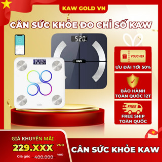 Cân Điện Tử Đo Sức Khỏe KAW Có Kết Nối Bluetooth, Cân Đo 21 chỉ số, Đo Nhanh Chính Xác, Lỗi 1 Đổi 1