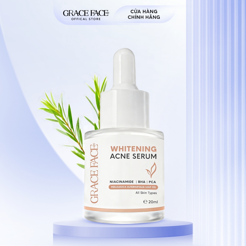 Serum tràm trà BHA dành cho da mụn, giúp mờ thâm, giảm mụn Grace Face 20ml | BigBuy360 - bigbuy360.vn