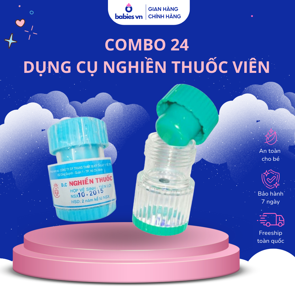 Combo 24 Dụng cụ Nghiền Thuốc Viên