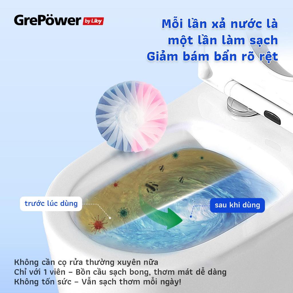 Liby Viên Thả Bồn Cầu 2 Màu - THƠM LÂU GẤP 3, XẢ LÀ SẠCH – THƠM NGÁT CẢ NGÀY