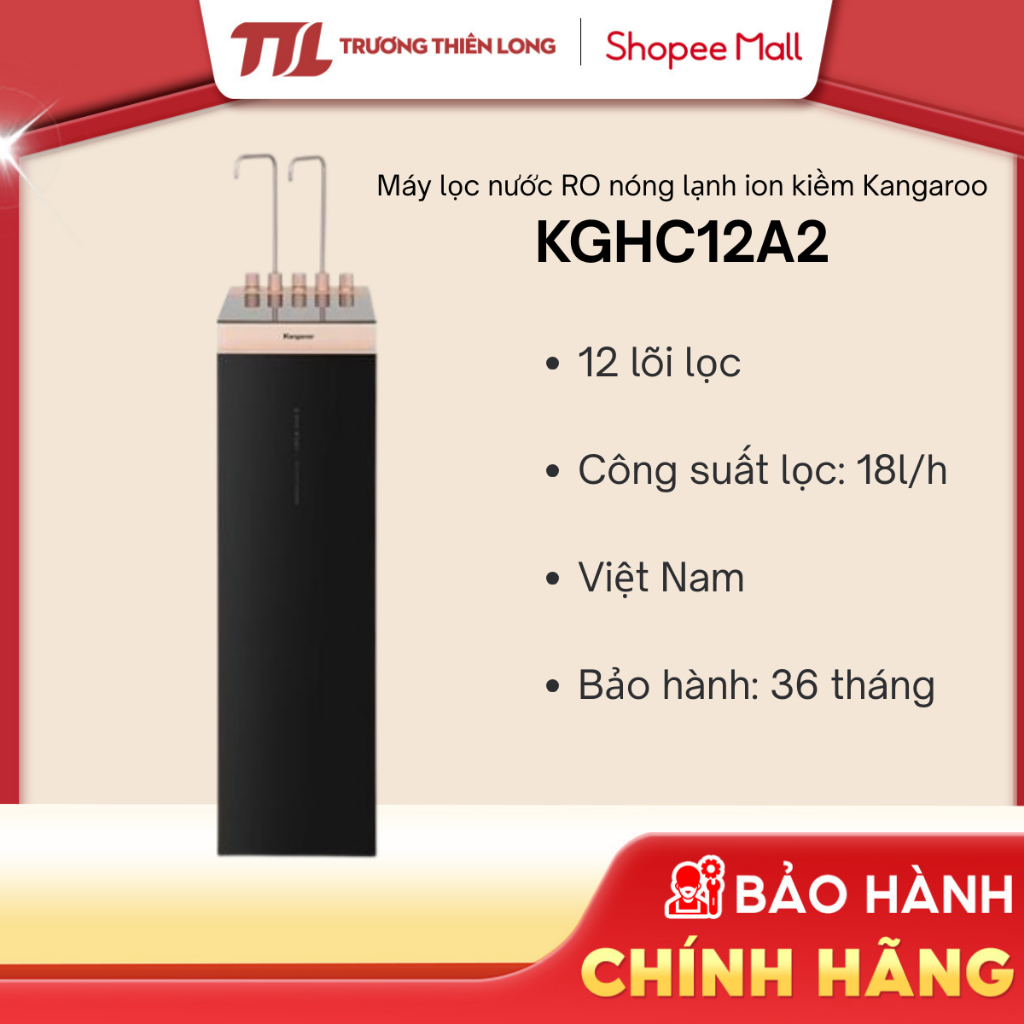 [Shopee - Lắp đặt 0Đ HN HCM] - KGHC12A2 | KGHC12A3 - Máy Lọc Nước RO Nóng Nguội Lạnh Hydrogen Ion Ki