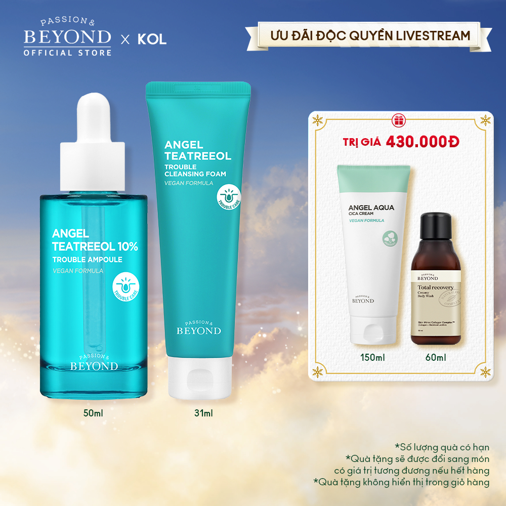[Beyond Official x KOL] Tinh chất tràm trà thuần chay Beyond Angel Teatreeol 10% Trouble Ampoule 50m