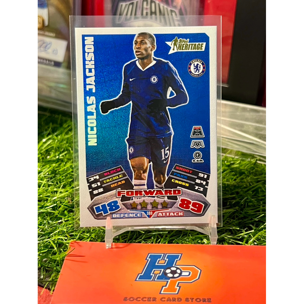 Thẻ bóng đá Nicolas Jackson Heritage Topps Match Attax UCL 2025/26