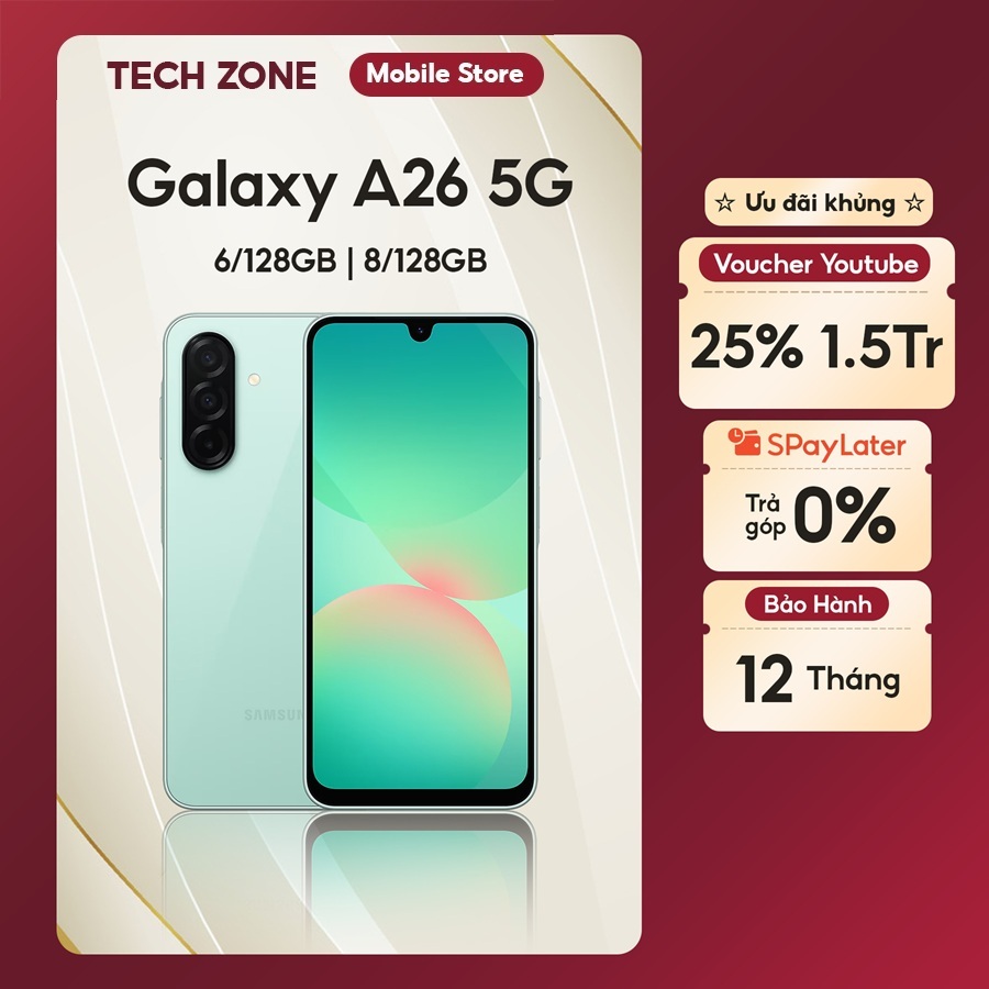 Điện thoại Samsung Galaxy A26 5G 6/128GB 8/128GB - Hàng chính hãng