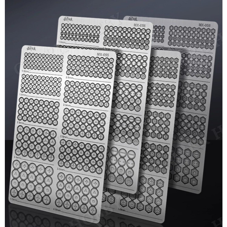 PHỤ KIỆN MOD MOSHI - MX-055 ~ MXX-058 - METAL ETCHING - BỘ ETCHING PART DÀNH CHO G.UN.DAM