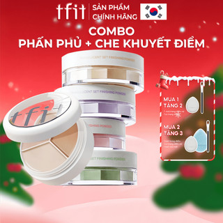  Combo che phủ Tfit Kem che khuyết điểm 3 trong 1 15g và Phấn phủ kiềm dầu cho da ráo mịn 7g 