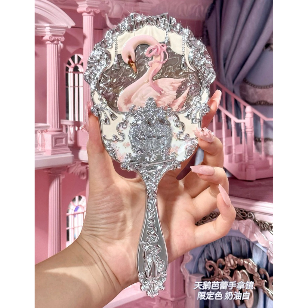 Gương cầm tay thiên nga Swan Ballet Flower Knows