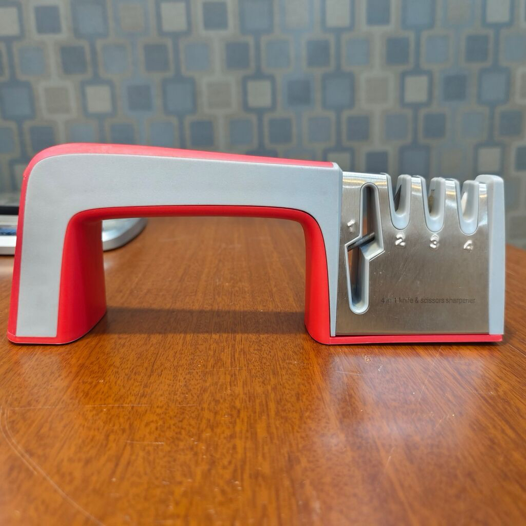 Mài dao kéo đa năng cao cấp Knife Sharpener (Đỏ inox)