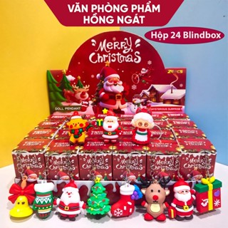  Hộp Blind Box 24 móc khóa Noel hộp quà bí mật may mắn làm quà tặng học sinh dịp giáng sinh N086 