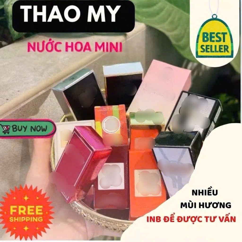 Nước hoa mini dạng chấm nhiều size 5ml 7.5ml 10ml