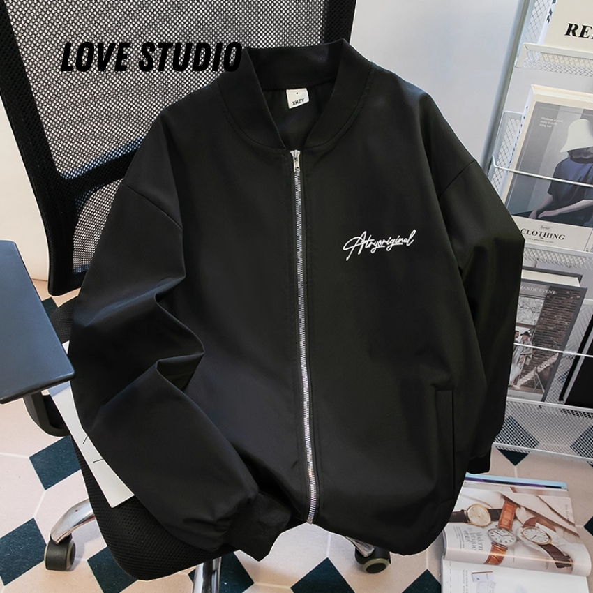 Áo khoác bomber phong cách basic in chữ Atryoriginal LocalBrand, chất liệu vải dù 2 lớp[AB10]