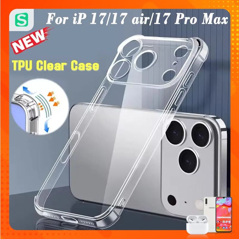 Ốp lưng IP 17 17 Pro 17 Pro Max 17 Ari ip 15 15 Plus 15 Pro 15 Pro Max Trong Suốt Chống Sốc 4 góc
