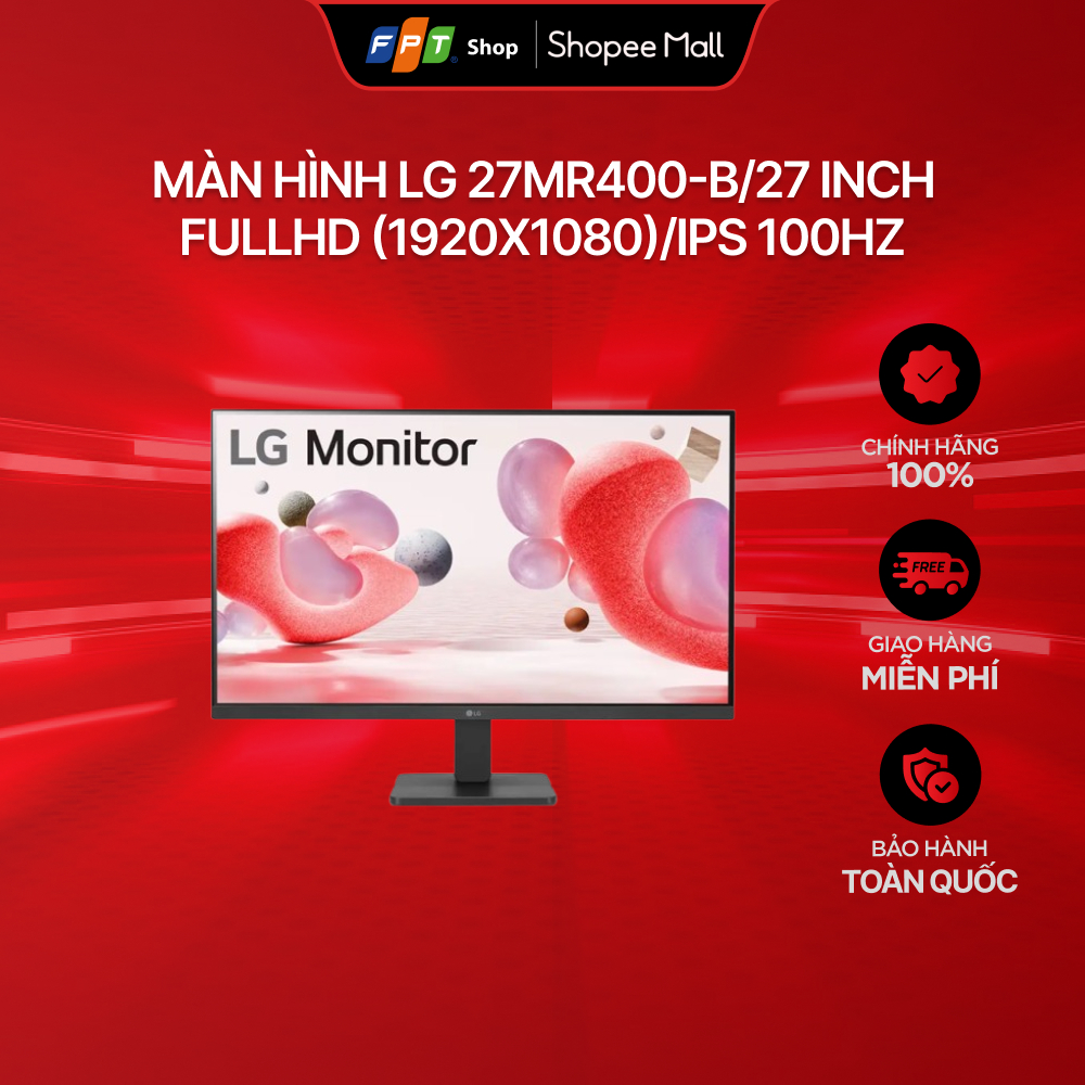 [Chỉ GH tận nơi]  Màn hình LG 27MR400-B/27 inch FullHD (1920x1080)/IPS 100Hz