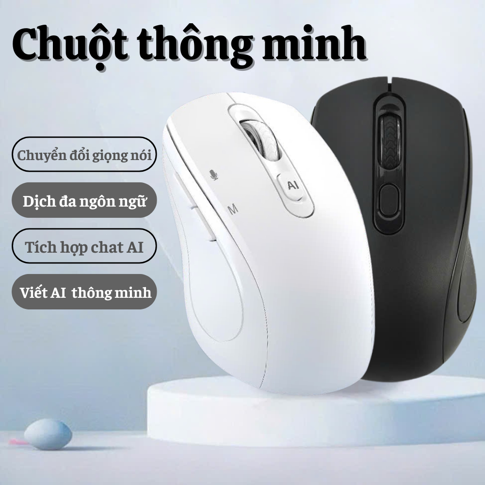 Chuột AI Thông Minh A7/A9 - Nhận Diện Giọng Nói Tiếng Việt Chính Xác - Chuyển Giọng Nói Thành Văn Bản - Phiên Dịch | BigBuy360 - bigbuy360.vn