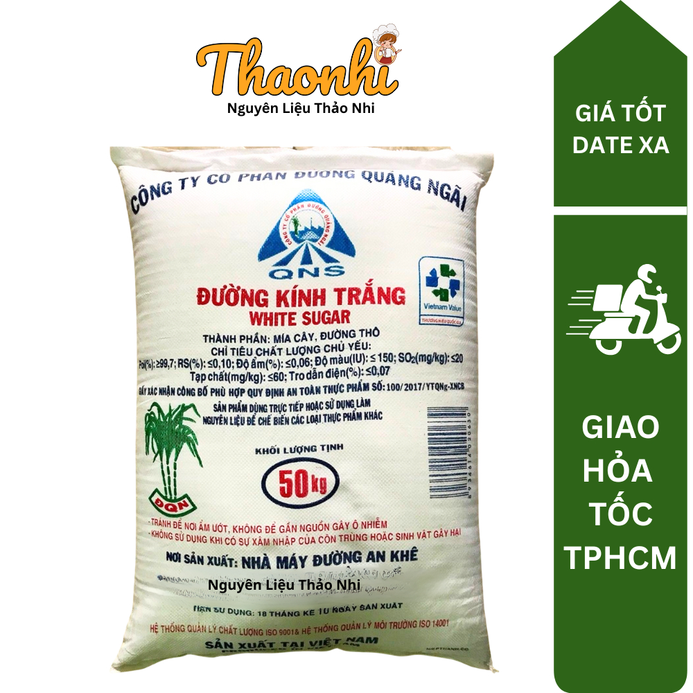 (Sỉ) Bao 50kg Đường Cát Trắng An Khê RS