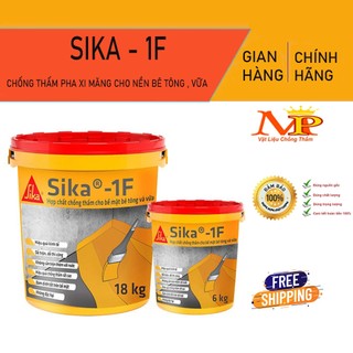 Sika 1F - Chống thấm pha xi măng cho tường đứng, bề mặt bê tông, vách hầm, sàn mái, chống thấm tầng hầm