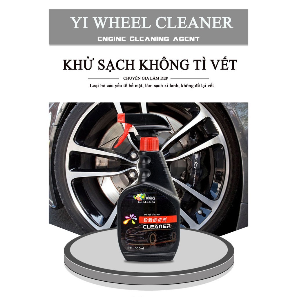[XẢ KHO] Chai Làm Sạch Gỉ Sét Bánh Xe Hơi Wheel Cleaner 500ml - Hàng Chính Hãng - ECOHOME PLUS