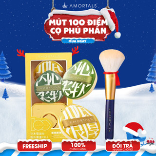  《Amortals Combo》 Bộ mút trang điểm AMORTALS 100Đ Và Cọ Phấn Phủ Silk Mist Tán Kem Nền Cushion 