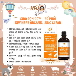  KIWIHERB Children’s Organic Lung Clear Syrup - New Zealand - Chai 100ml 