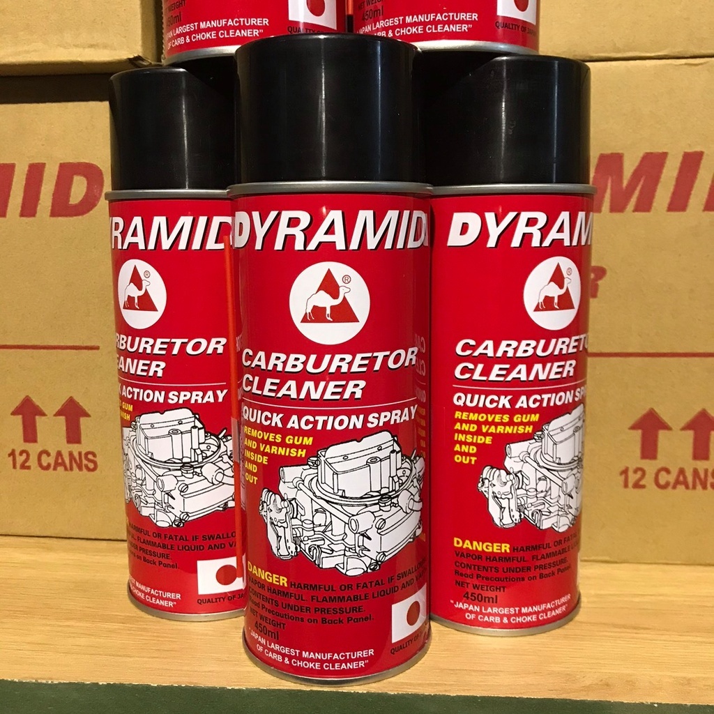 Dung Dịch Rửa Chế Hòa Khí Ô Tô, Xe Máy Lạc Đà Xịt Chế Dyramid 450ml