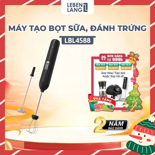  Máy đánh trứng đánh bọt cafe cầm tay mini Lebenlang LBL4588 2 tốc độ sạc pin usb - chính hãng 