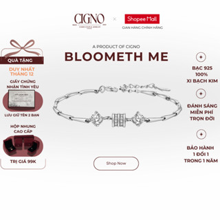  |BẠC 925| Vòng tay bạc Me CIGNO - BST Bloometh  Tặng kèm hộp nhung cổ điển  