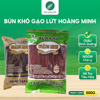  Bún Gạo Lứt Đỏ Đen Hoàng Minh 500gr 100% Gạo Lứt - Ăn Kiêng Eat Clean Hỗ Trợ Giảm Cân | Một Cọng Rơm 