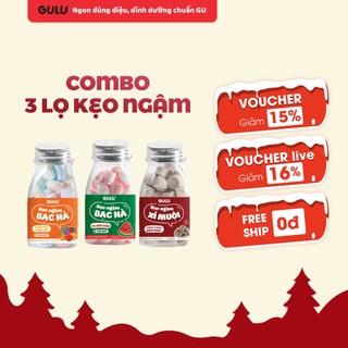  Kẹo Ngậm Bạc Hà Gulu Foods Hương Vị Trái Cây 